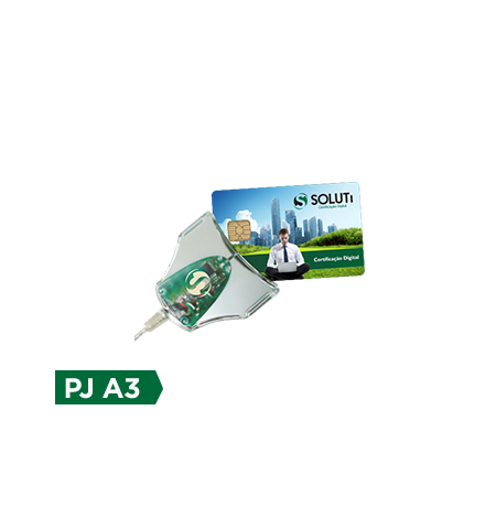 e-CNPJ A3 (Kit Smartcard + Leitora) - 12 meses